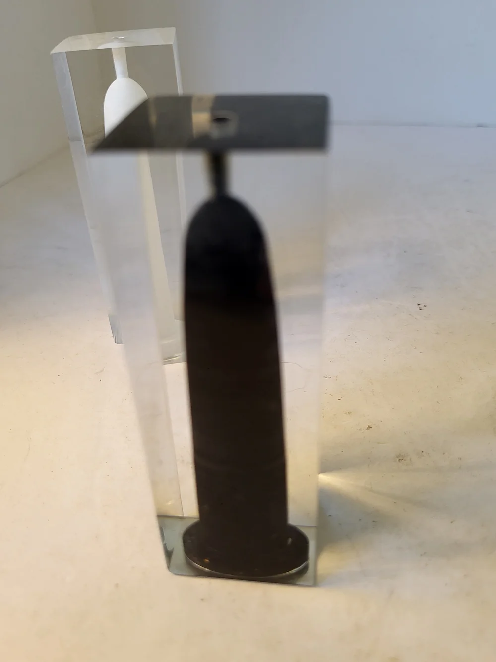 MCM 1970s Lucite Salt and Pepper Shakers Gratelli Guzziman Italy